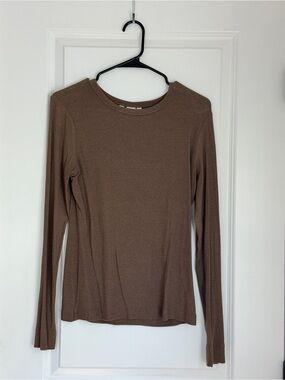 h&m Long-Sleeve Women's Top in Brown